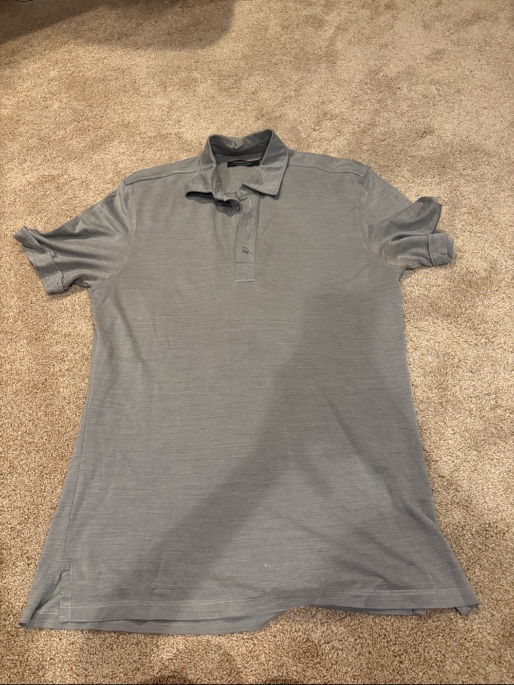 Ermenegildo Zegna Slate Gray Polo Shirt